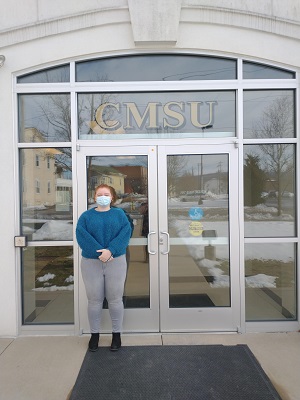 Cassie Walters at CMSU internship site
