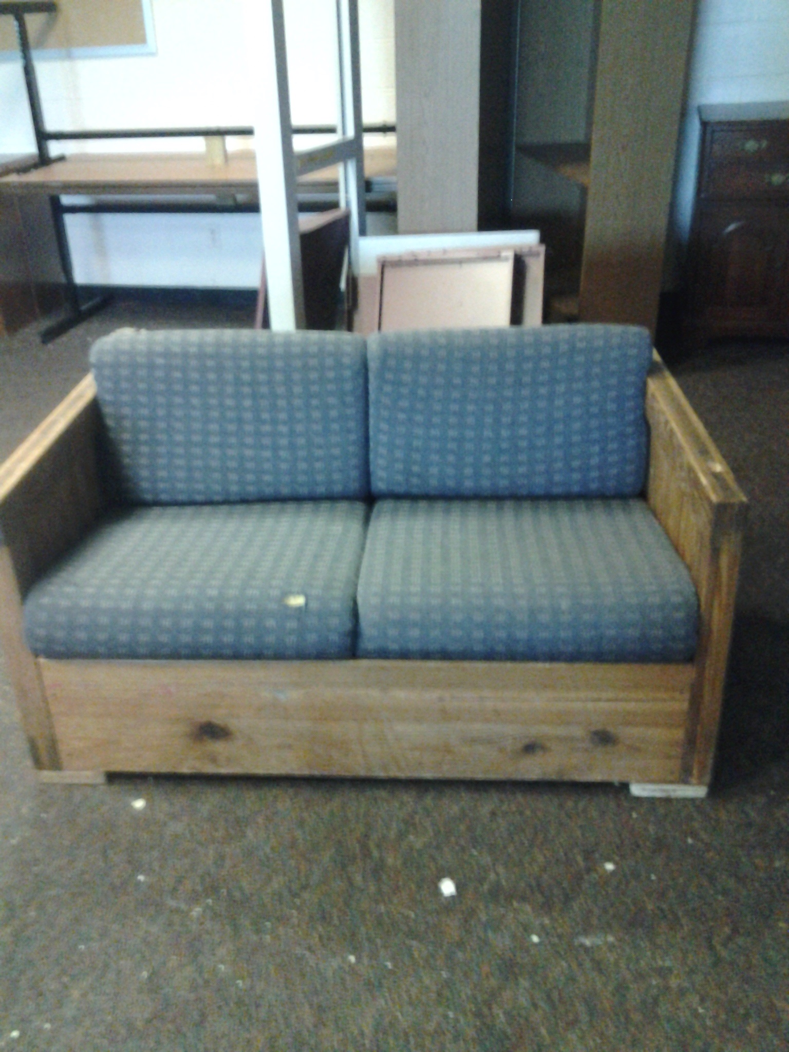 2 Seat Teal Couch