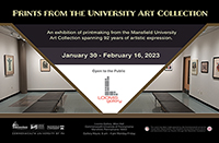 Poster image of the Prints from the University Art Collection Exhibition