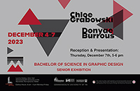 Image of the poster for the Senior Exhibition.