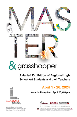 Image of the advertising poster for the Master & Grasshopper Exhibition 2024