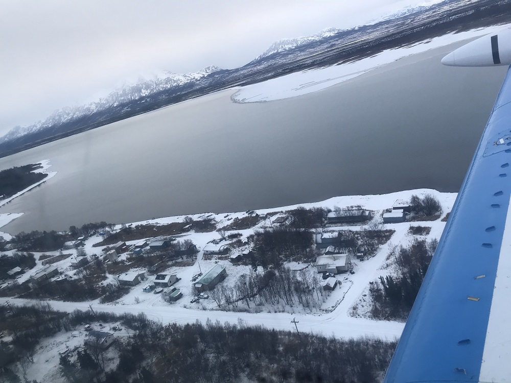 view of Alaska from the air